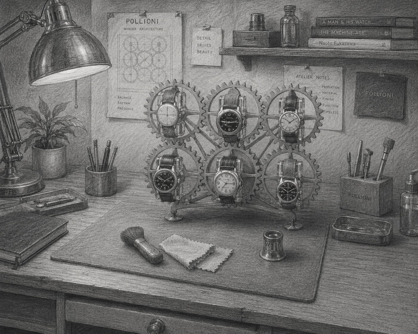 Inside the Pollioni atelier workshop